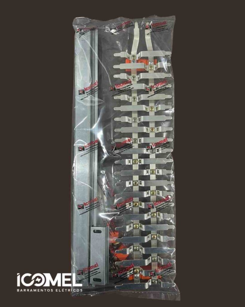 Barramento para disjuntor bifásico - Icomel Barramentos Elétricos